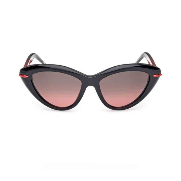 Occhiali Louboutin LOUBOUTIN 0009 Black. Col. 05B - Nero/Monocolore / Rosso/Sfumato. Acetate Sunglasses. Occhiali da sole LOUBOUTIN.